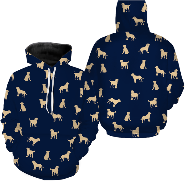 Labrador Retriever Lover Hoodie 3D, Personalized All Over Print Hoodie 3D