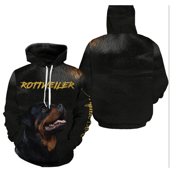 Rottweiler Gift For Dog Mom Dog Dad Dog Lover Gift Hoodie 3D, Personalized All Over Print Hoodie 3D Y27
