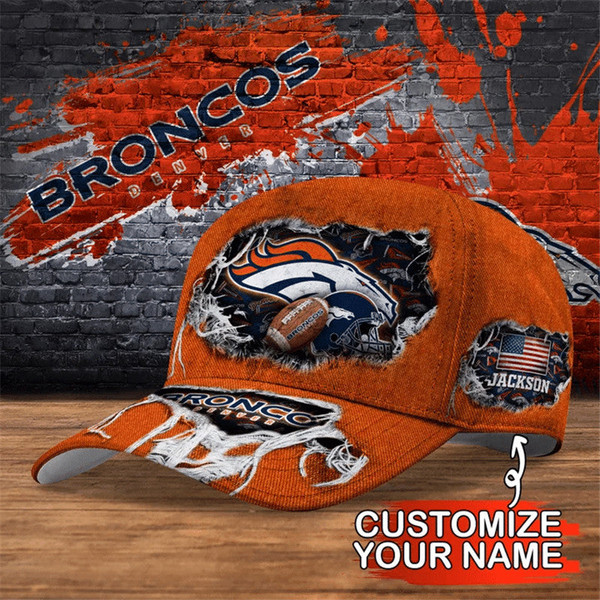Denver Broncos Flag Caps, NFL Denver Broncos Caps for Fan