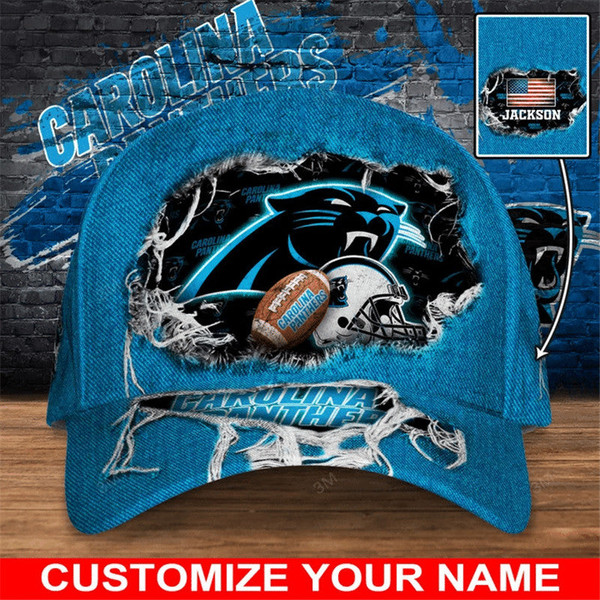Carolina Panthers Flag Caps, NFL Carolina Panthers Caps for Fan