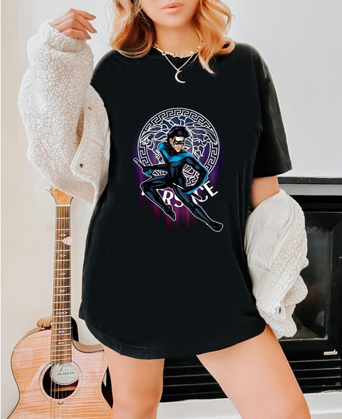 Dick Grayson - Nightwing Versace Fan Gift T-Shirt_04gblack_04gblack.jpg