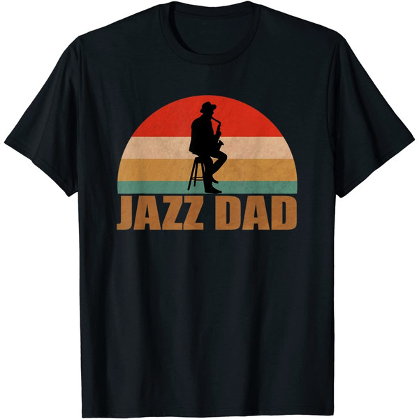 Retro Jazz Dad Sax Player Vintage Saxophone Gift T-Shirt.jpg