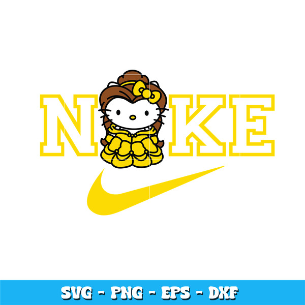 Nike Hello Kitty Princess Belle svg