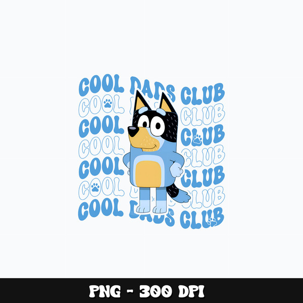 Bluey cool dads club Png