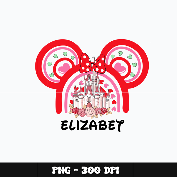 Mickey castle valentine elizabet Png