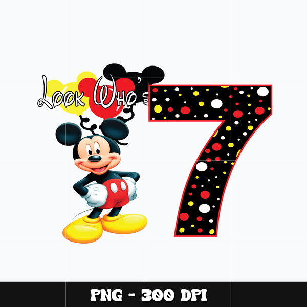 Mickey look who's 7th Png