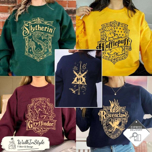 Vintage Hogwarts Sweatshirts, Wizard Sweatshirt, Wizarding World Sweatshirt - Viralustee.jpg