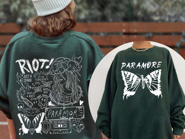 Paramore Tattoo Shirt, Vintage Paramore Tour Shirt, Paramore Tour 2023 Shirt, Paramore Doodle Shirt, Riot Shirt , Music Tour Shirt.jpg