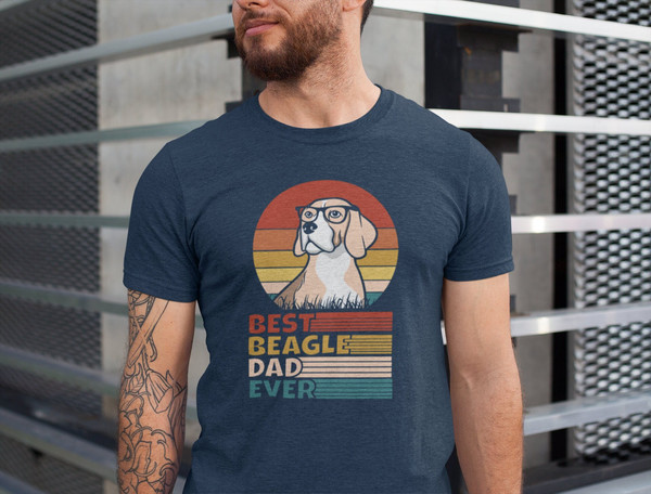 Best Beagle Dad Ever Retro Shirt, Beagle Dad Father's Day Gift Tee, Beagle Gifts for Him, Beagle Lover T-shirt, Beagle Owner Tee.jpg