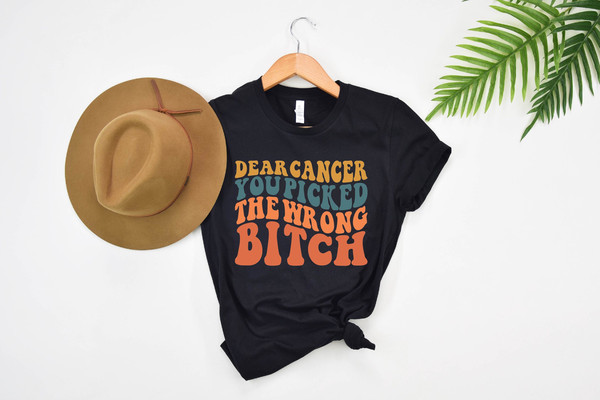 Dear Stroke, You Picked The Wrong Bitch Shirt, Cancer Awareness Shirt, Breast Cancer Support, Tumor Awareness Shirt, Health is Wealth.jpg