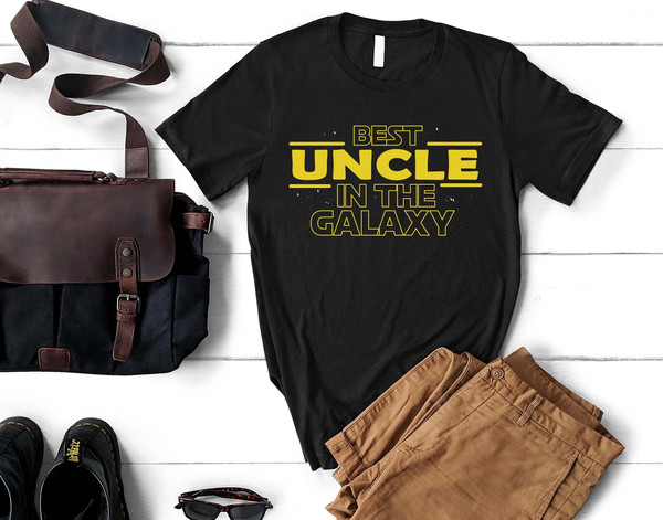 Best Uncle Shirt, Best In The Galaxy Shirt, Christmas Gift for Uncle From Niece Nephew, Father's Day Shirt, Gift for Boyfriend, Uncle Gift.jpg