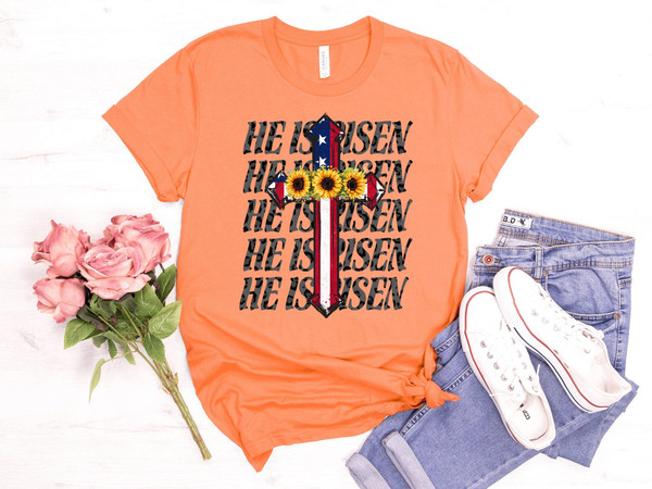 He Is Risen Shirt, Easter Shirt, Christian Shirt, Religious Shirt , Inspirational Shirt, Gift for Her, Easter Gift, Jesus shirt 1.jpg