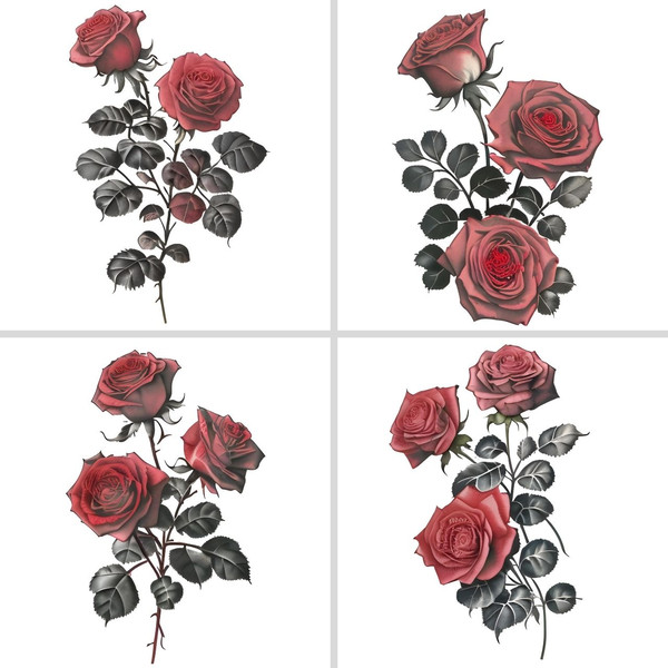 Vintage Red Rose Clipart 3.jpg