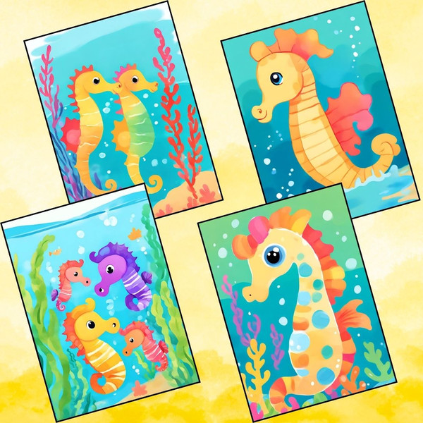 Cute Seahorse Reverse Coloring Pages 3.jpg