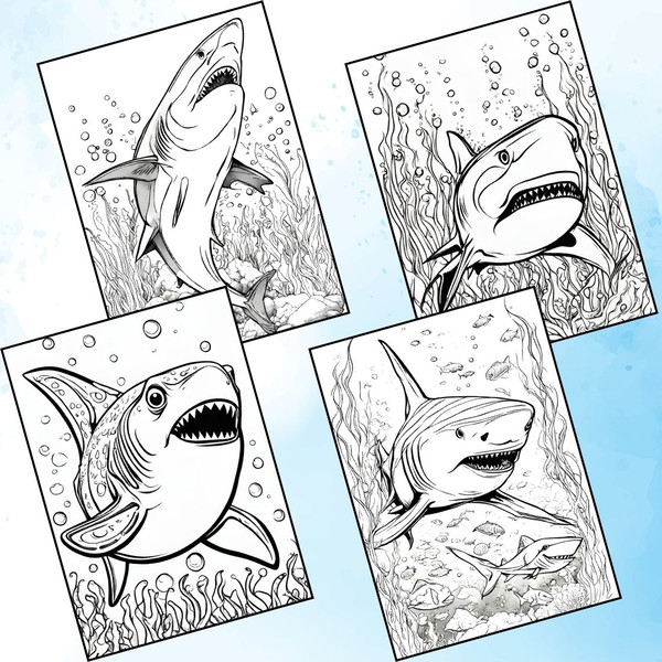 Engaging Shark Coloring Pages for Fun and Learning 4.jpg