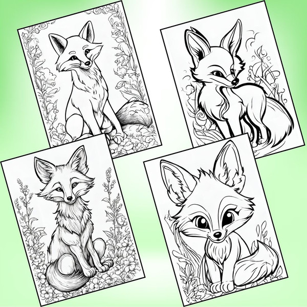 Cute Fox Coloring Pages 2.jpg
