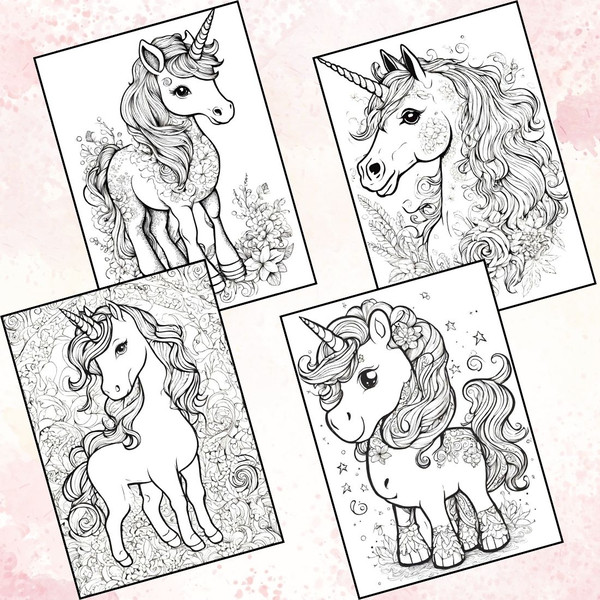 Cute Baby Unicorn Coloring Pages 2.jpg