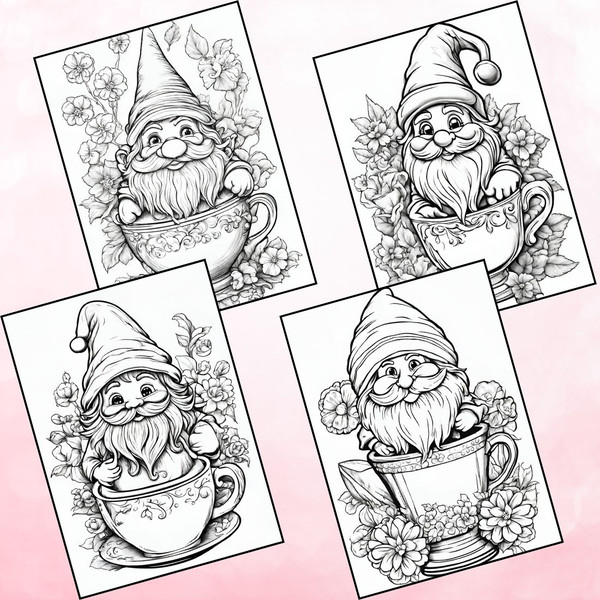 Garden Gnome in Tea Cup Coloring Pages 2.jpg
