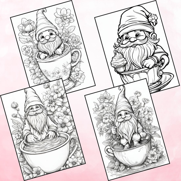 Garden Gnome in Tea Cup Coloring Pages 4.jpg
