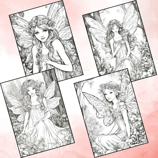 Forest Fairies Coloring Pages 2.jpg