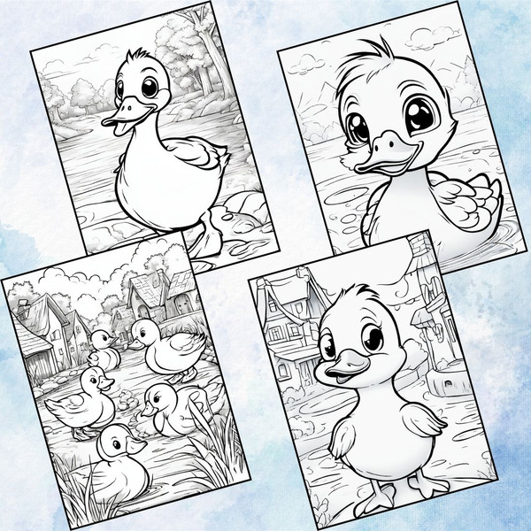 Cute Ducklings Coloring Pages 4.jpg