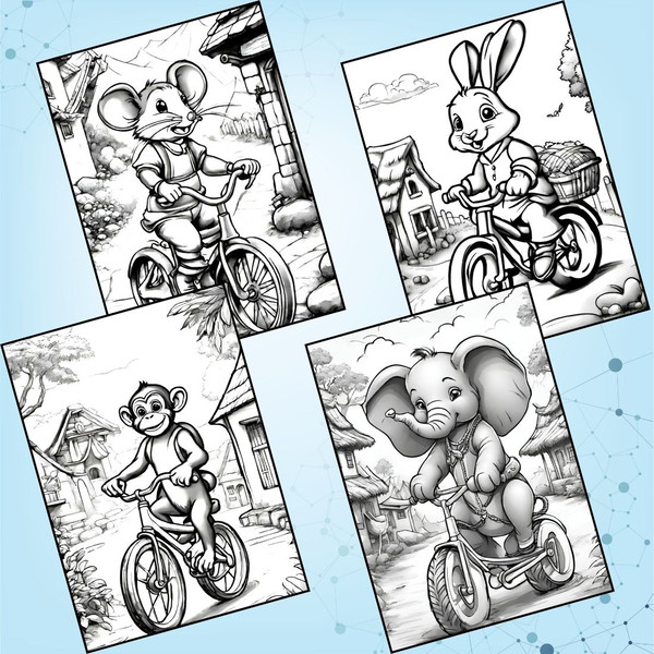 Cyclist Animals Coloring Pages 2.jpg