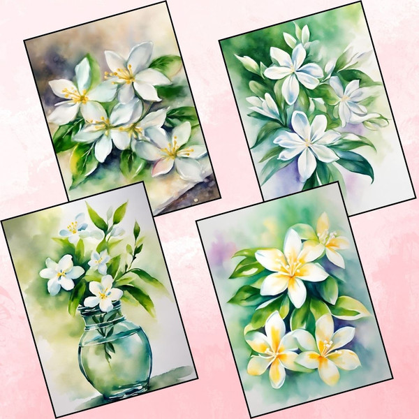 Jasmine Flower Reverse Coloring Pages 3.jpg