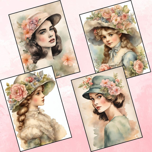 Vintage Hat Styles Reverse Coloring Pages 2.jpg