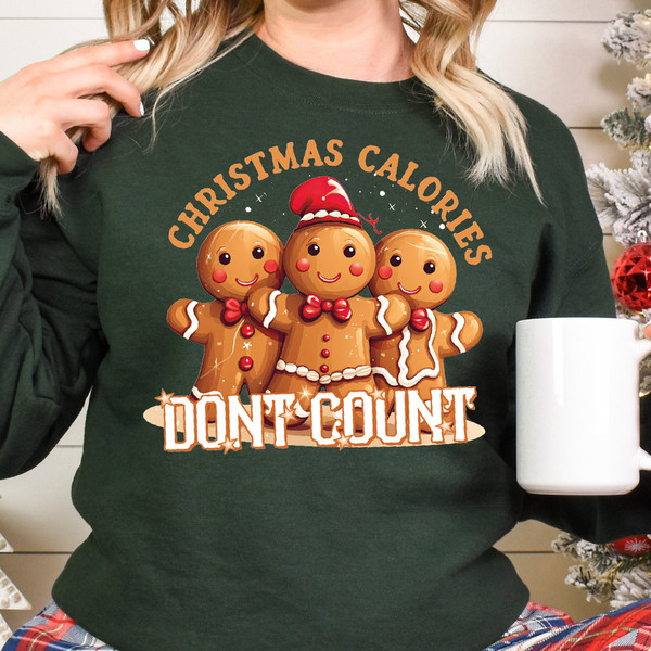 Christmas Comfort Colors Sweatshirt for women, Christmas Calories Don't Count Comfort Colors Sweatshirt, Holiday Sweaters for women.jpg