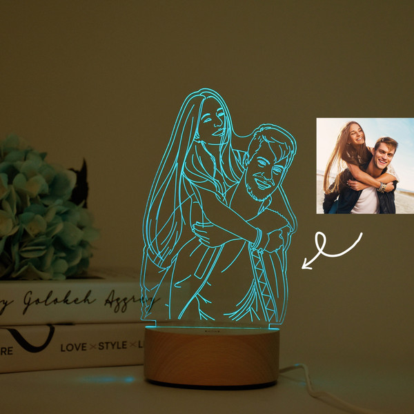 Photo Lamp, Personalized 3D Photo Lamp 7 Colors, Picture Lamp, Lamp Night Light, Wedding Gift, Mother's Day gifts, BFF Gift, Gift for Her.jpg