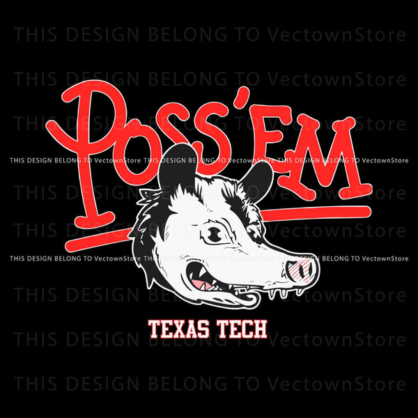 NCAA Texas Tech Football Rally Possum SVG.jpg