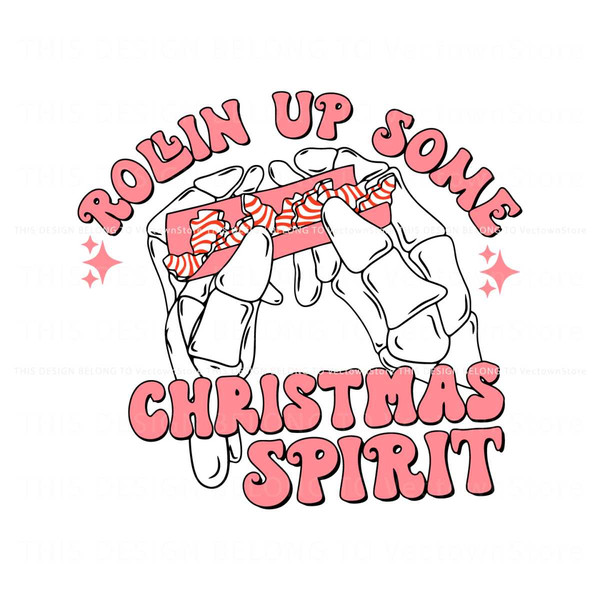 Pink Rolling Up Some Christmas Spirit SVG.jpg