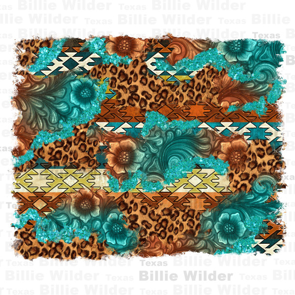 Leopard and aztec background western png, western patterns png, western background png, sublimate designs download.jpg