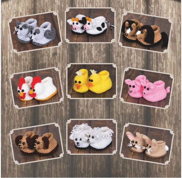 Animal Booties,  Amigurumi PDF Pattern toys patterns.jpg