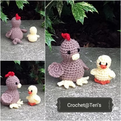 Hen  Chick Amigurumi Crochet Patterns, Crochet Pattern.jpg