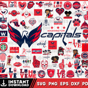 Washington Capitals Team Bundles Svg, Washington Capitals Svg, NHL Svg, NHL Svg, Png, Dxf, Eps, Instant Download.png
