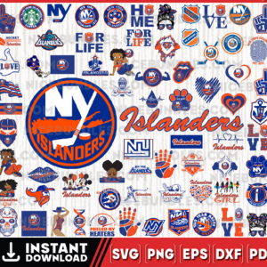 New York Islanders Team Bundles Svg, New-York, New York Islanders Svg, NHL Svg, NHL Svg, Png, Dxf, Eps, Instant download.png