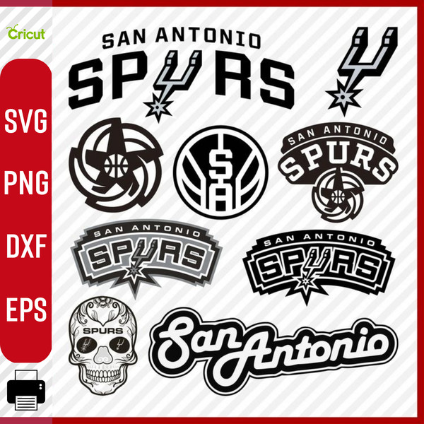 Digital Download, San Antonio Spurs svg, San Antonio Spurs logo, San Antonio Spurs clipart, San Antonio Spurs cricut  .png
