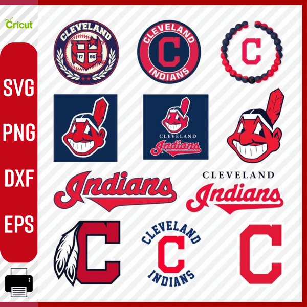 Cleveland Indians logo, Cleveland Indians svg, Cleveland Indians clipart, Cleveland Indians crciut  .png