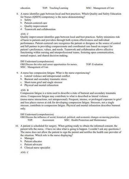 Latest 2023 Fundamentals of Nursing 11th Edition by Potter Perry Test bank  All Chapters (4).JPG