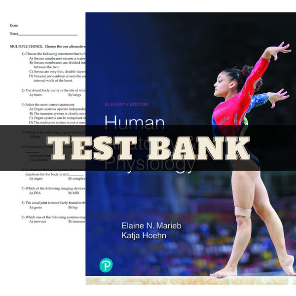 Latest 2023 Human Anatomy & Physiology 11th Edition by Elaine N Marieb Test bank  All Chapters (1).png