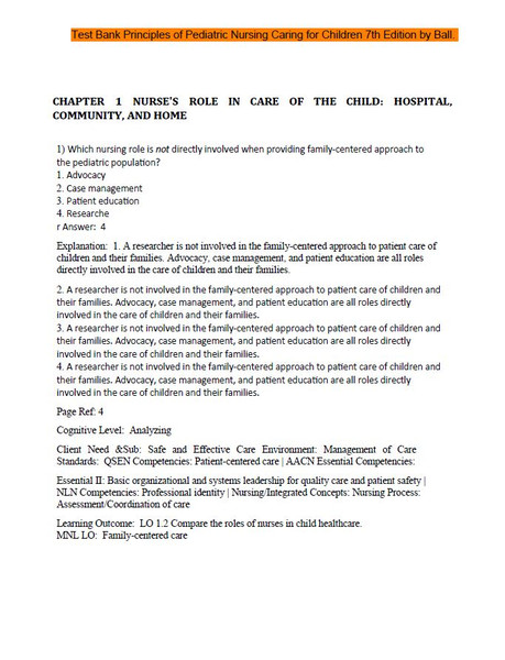 Latest 2023 Principles of Pediatric Nursing Caring for Children 7th Edition Test bank  All Chapters (1).JPG
