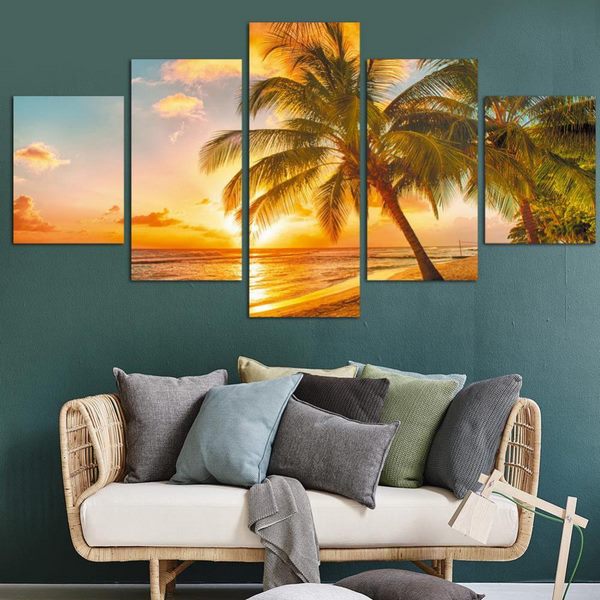 Sunset Seascape Beach Coconut Tree Nature.jpg