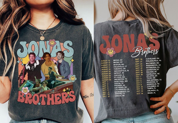 Retro Jonas Brothers Shirt, Joe Jonas Double sided  shirt, Jonas Brothers Tour Shirt.jpg