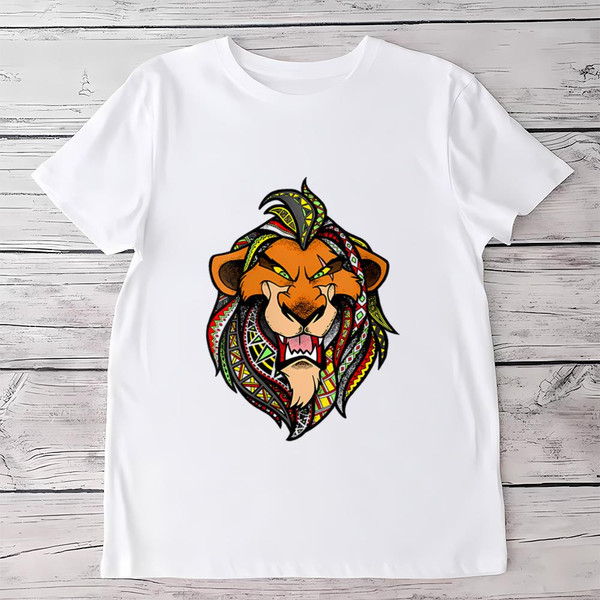 FF2301242580-Disney Lion King Scar Pattern Fill Head Shot Portrait T Shirt.jpg