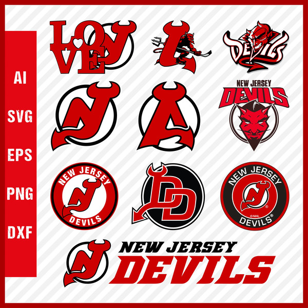 New Jersey Devils SVG Files - Devils Logo SVG - New Jersey Devils PNG Logo, NHL Logo  .png