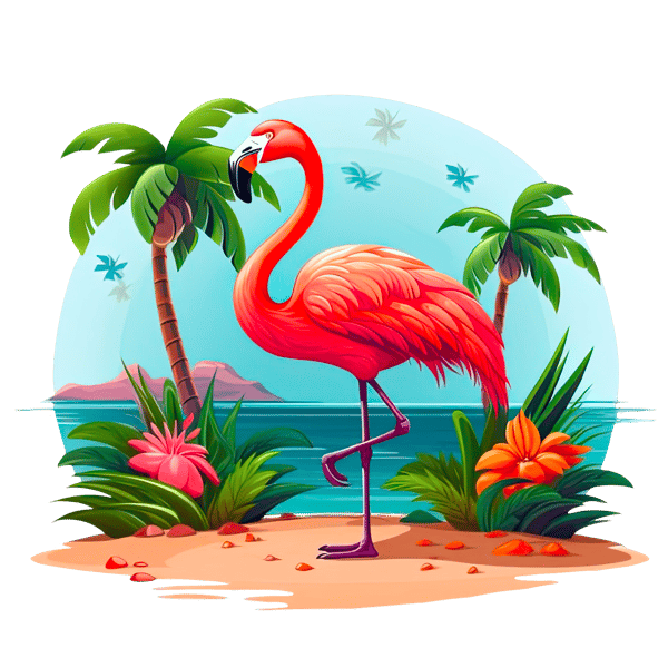 Vacation pink flamingo sublimation.png