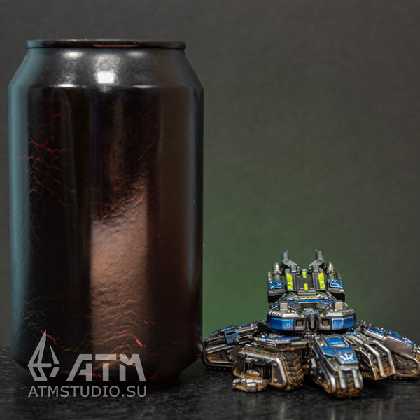 StarCraft Siedge Tank opened blue collector's edition painted metal figure Kr (6).jpg
