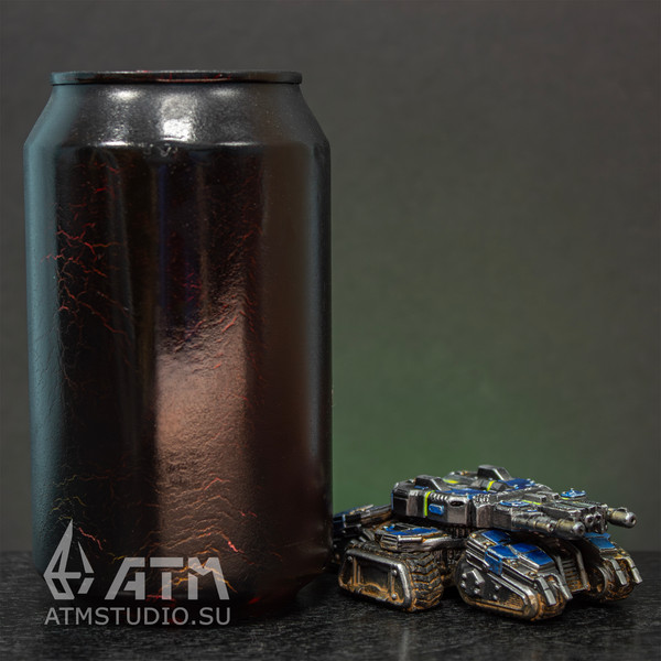 StarCraft Siedge Tank closed blue collector's edition painted metal figure Kr (6).jpg