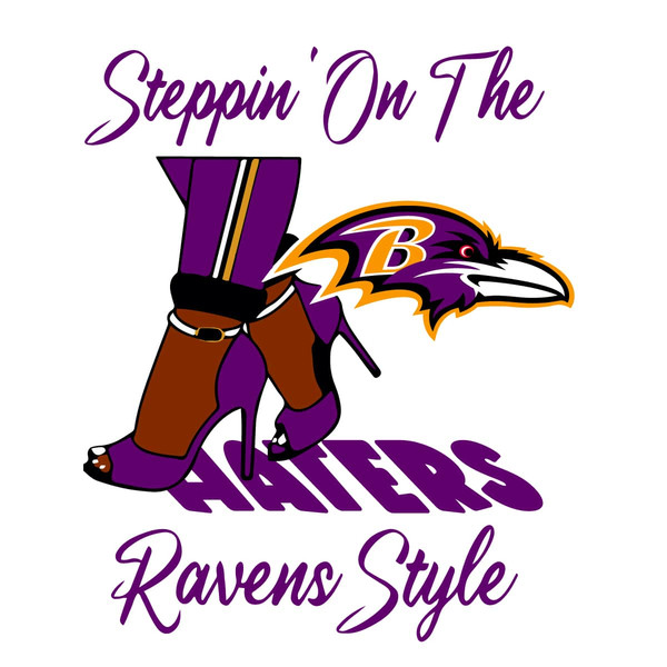 Steppin' On The Haters Ravens Style SVG.jpg